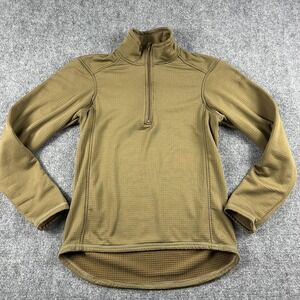 Beyond Clothing Pullover Mens Medium Brown C.L.S.-P.C.U. 1/4 Zip Tactical Layer